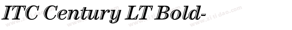 ITC Century LT Bold字体转换
